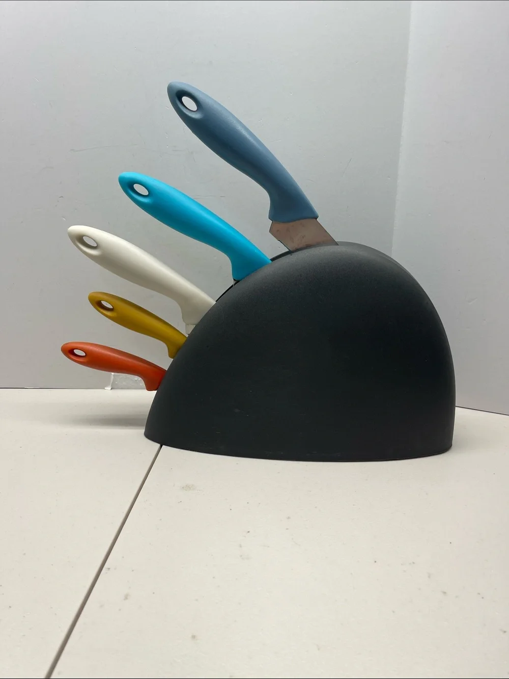 IKEA Colorful Knife Set with Black  Block